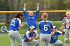 Softball vs Emerson  Wheaton College Softball vs Emerson College in game 2 of their doubleheader. - Photo by Keith Nordstrom : Wheaton, Softball